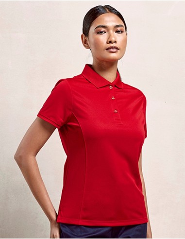 P-PR616-Womens Coolchecker® Piqué Polo